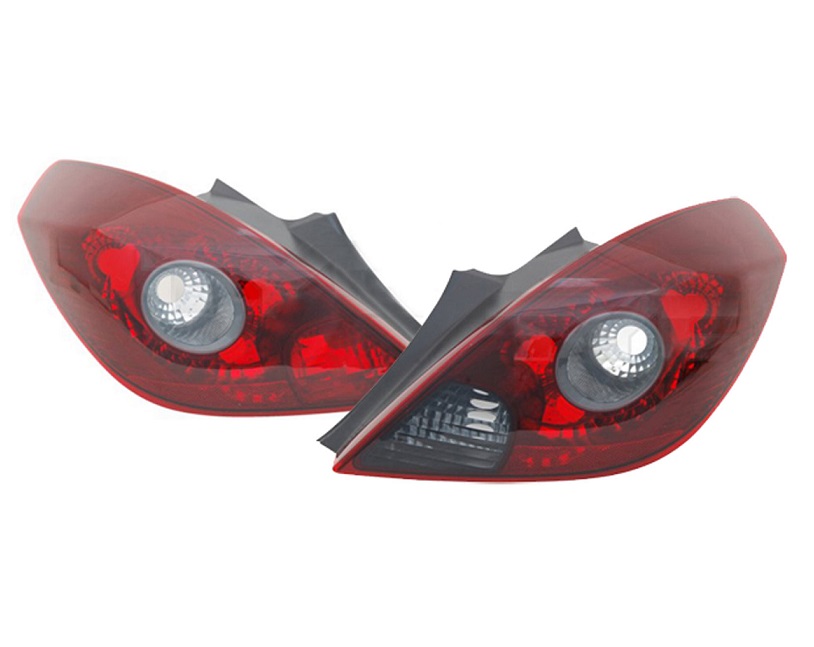 Taillights Opel CORSA D 06->> red/wit