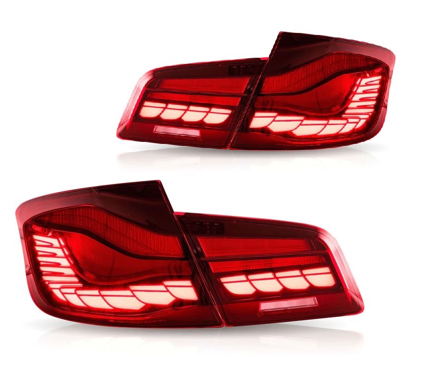 Taillights BMW 5-Serie F10 10-17 Dynamic 3D O-LED red