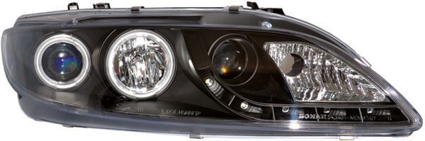 Headlights MAZDA 6 02-08 clear/black