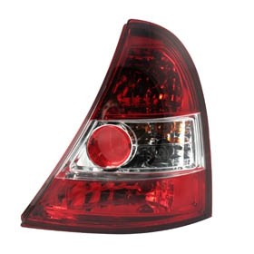 Taillights Renault Clio B '98-'05 red/wit