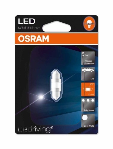 Osram SV8,5-8 31mm LED Cool White 6000K