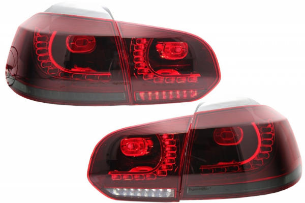 Taillights led VW Golf VI 10/08- R-look Dynamic red/Smoke