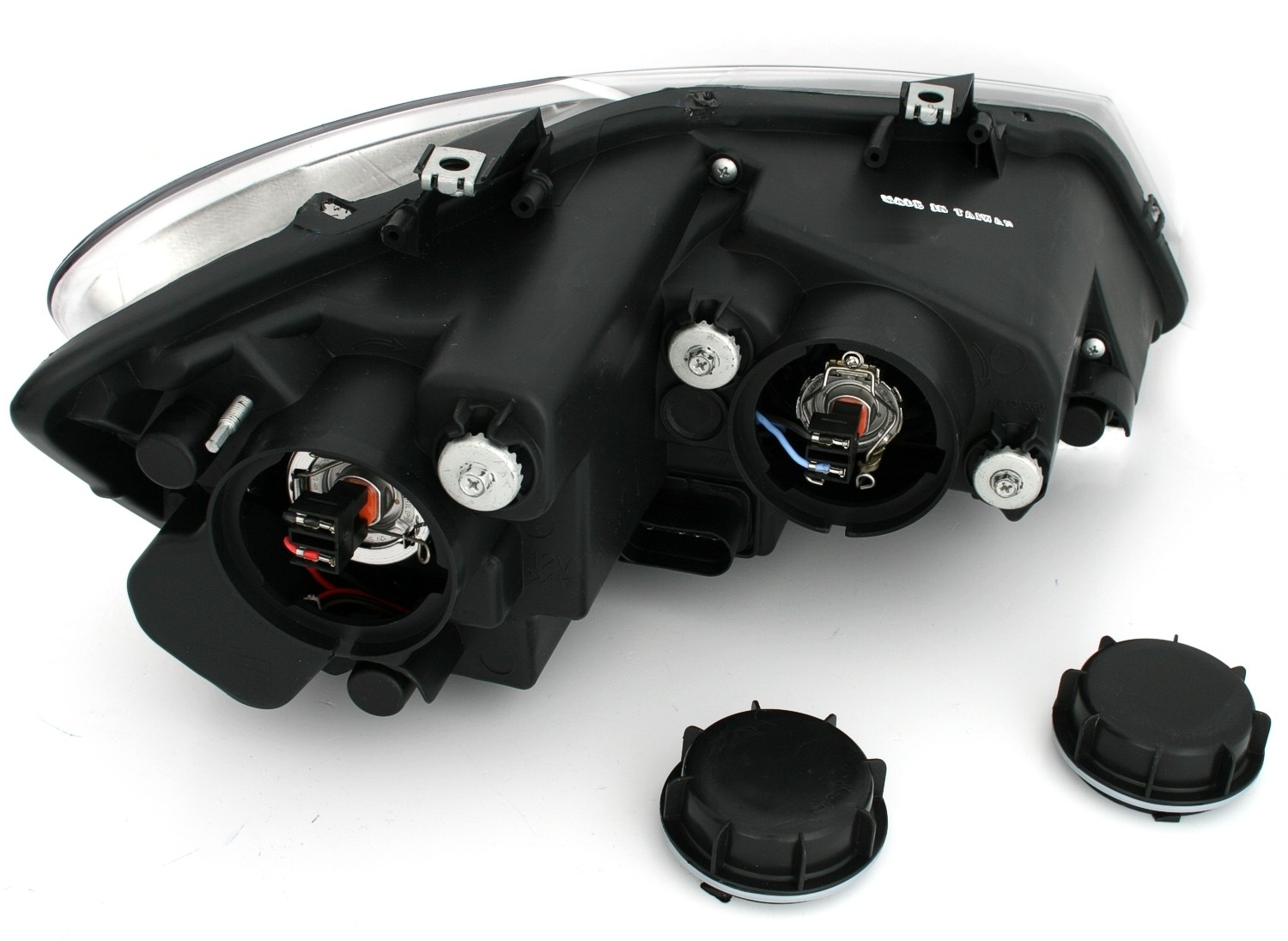 Headlights VW Polo 6R 09- DRL Black/Red Facelift look