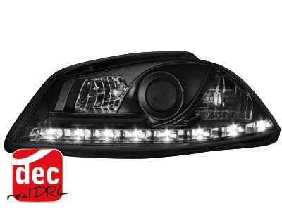 Headlights Seat Ibiza 6L/Cordoba 03-08 Devil Eyes Dlite LED Blac