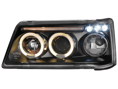 Headlights Peugeot 205 Angel Eyes Black