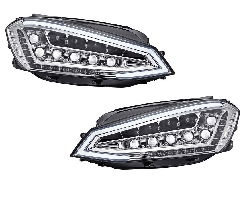 Headlights VW Golf VII Full LED chome 12-