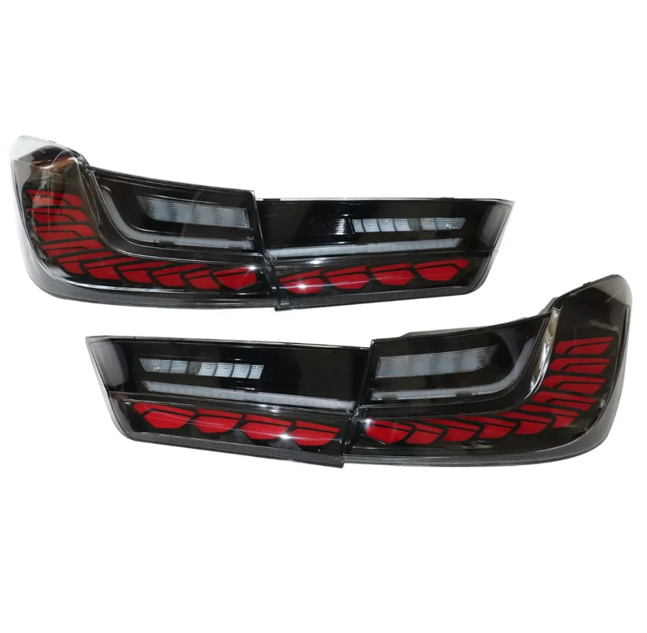 Achterlichten BMW 3 Serie G20 G28 G80 OLED Look Dynamic 18-22 Zwart