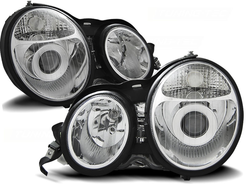 Headlights Mercedes E-Class W210 95-98 Chrome