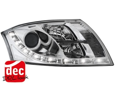 Headlights Audi TT 8N Devil Eyes Dayline Chrome