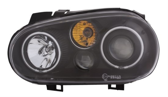 Headlights VW Golf IV Angel Eyes CCFL black