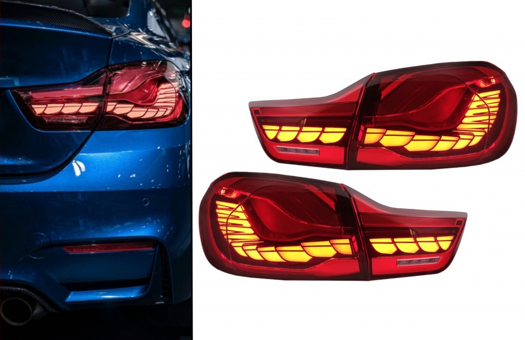 Taillights BMW F30 F35 F80 2011-2019 LCI Design OLED red