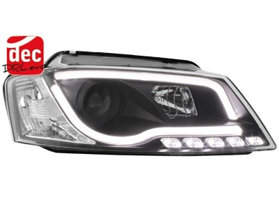 Headlights Audi A3 8P 08-12 Tube Light LED black