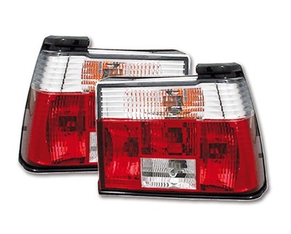Taillights VW Jetta 2 Clear Red/White