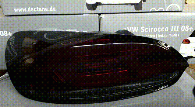 Taillights Cardna VW Scirocco 08- LED Dyna red/smoke