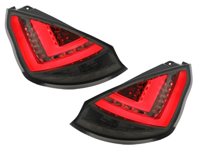 Taillights Ford Fiesta LED Smoke 08-