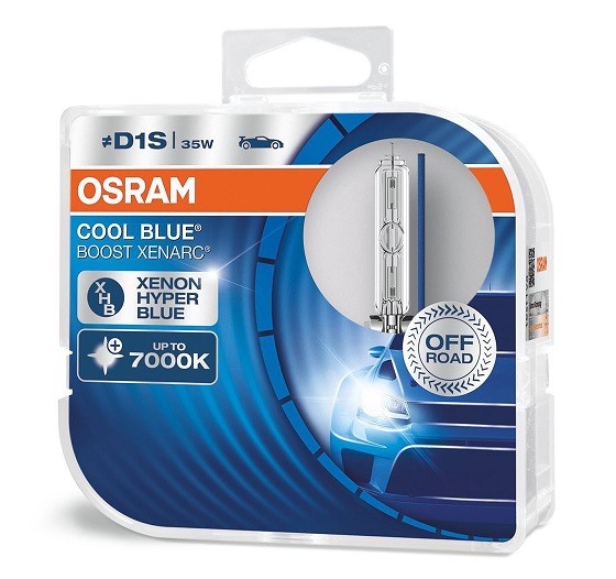 D1S Xenon lampen Osram Cool Blue Boost 7000k 35w DUO