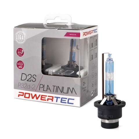 D2S Powertec Platinum +130% Xenon bulbs 5000K Duo Box