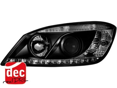 Headlights Mercedes C-Klasse W204 07-12 black