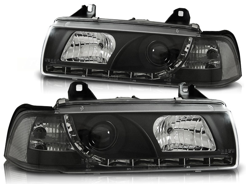 Headlights BMW E3 Sedan Dayline Devil Eyes Black