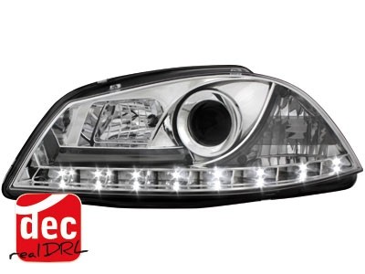 Headlights Seat Ibiza 6L/Cordoba 03-08 Devil Eyes Dlite LED Chro