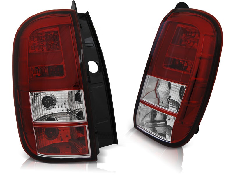 Taillights Dacia Duster with Lightbar and LED 11- red/Wit