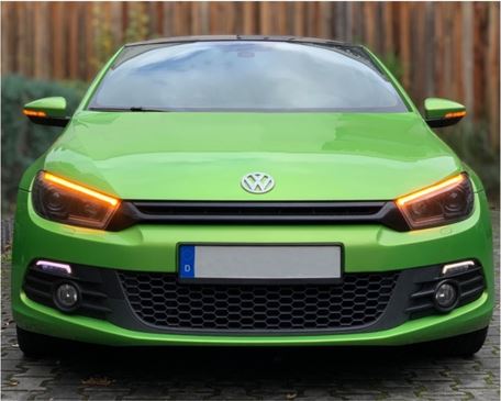 Headlights VW Scirocco lll 08- Devil Eyes Dlite Black