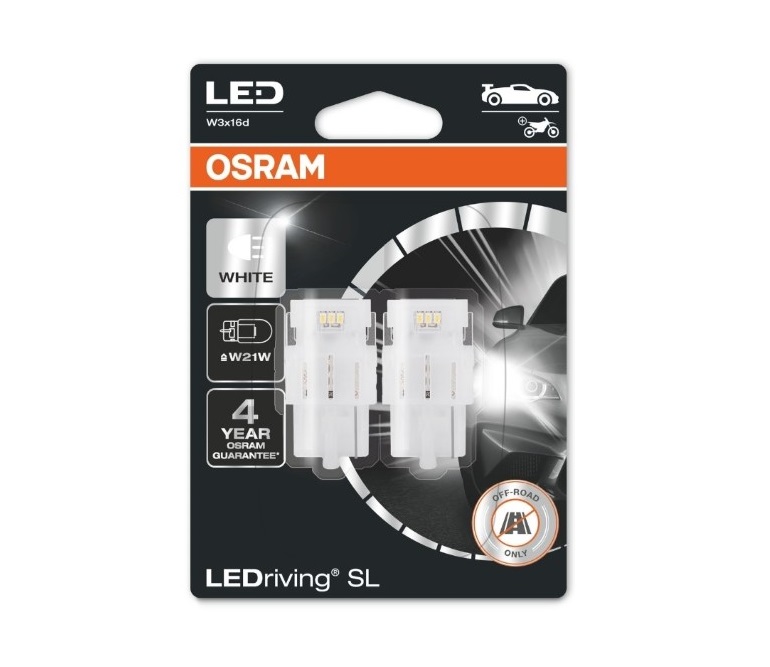 W21W T20 Osram LEDriving 7505DWP-02B 3W Wit