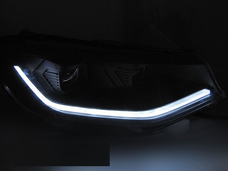 Headlights VW Caddy 2020-.. LED Black