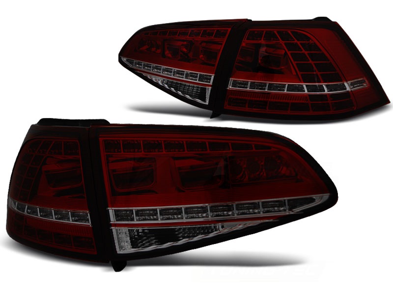 Taillights VW Golf VII LED with dynamic indicator red/smoke