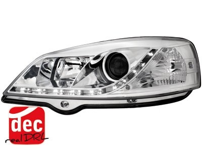 Headlights Opel Astra G 1998-2004 Devil Eyes Dlite LED Chrome