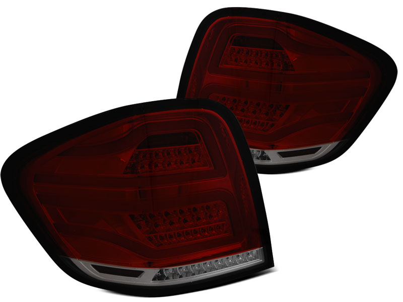 Tail Lights Mercedes ML W164 09-11 LED Tube Red/Smoke