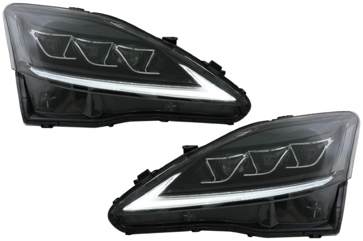 Headlights Lexus IS 13-16 Tube Black