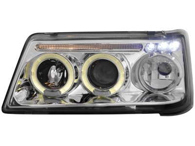 Headlights Peugeot 205 Angel Eyes Chrome