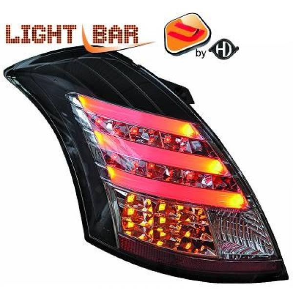 Taillights Suzuki Swift Sport with Lightbar and LED 10- clear/