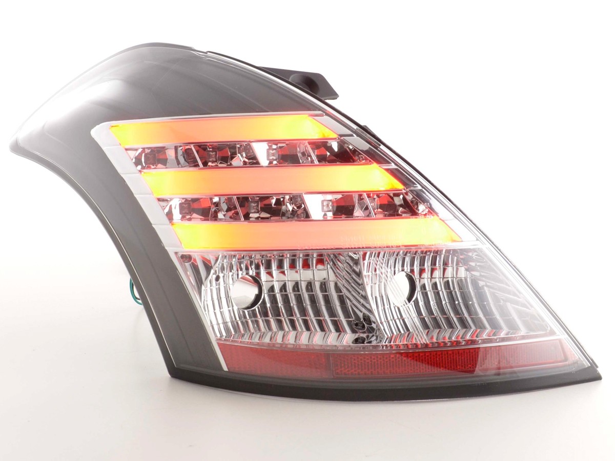 Taillights Suzuki Swift with Lightbar and LED 11- black