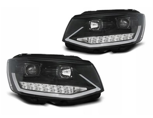 Headlights VW T6 Multivan/Transporter Tube Black