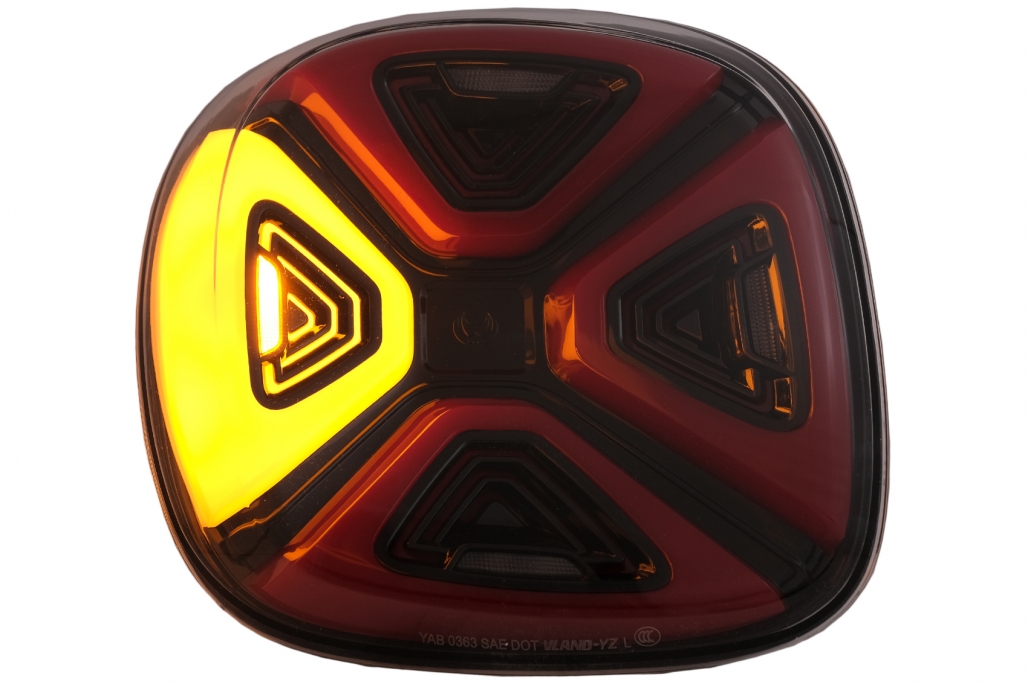 Taillights Smart Fortwo Forfour LED 14-.. Rood/Smoke