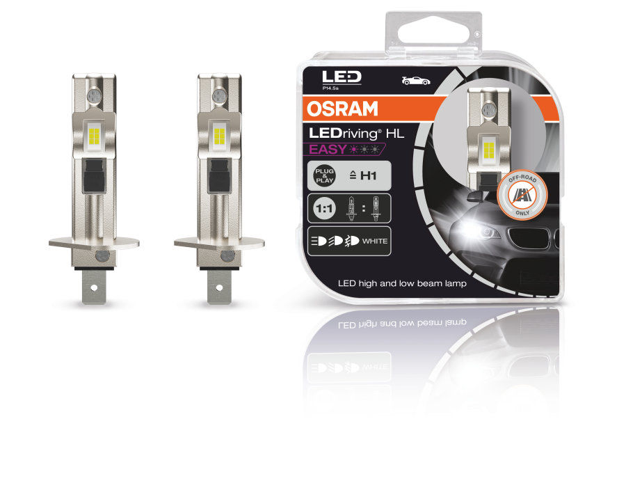 OSRAM LEDriving HL EASY H1 12V 9W P14,5s 6500K White 2St.