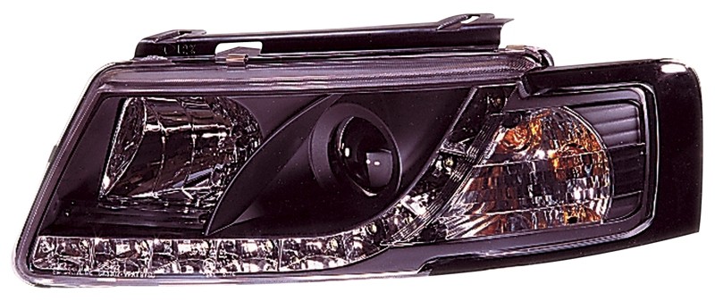 Headlights VW Passat 3B 97-00 black whiteh orginal led daylight