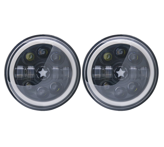 Headlights VW Golf I / II / Kafer / Jeep Wrangler / Defender Full LED