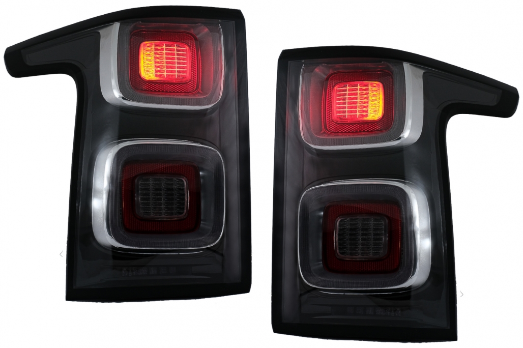 thumbnail image 2 of Pair MZORANGE Tail Lights For Land Rover Range Rover L322 2002-2009 (Black Housing) 2 of 6