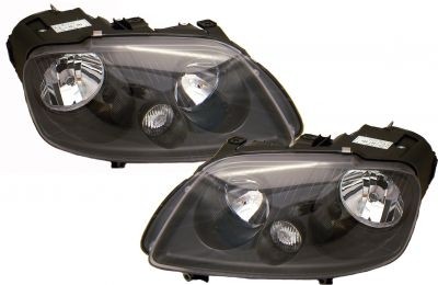 Headlights VW Touran/Caddy Black