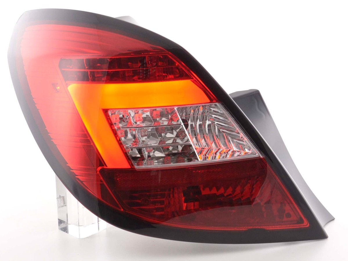 Rearlights Opel Corsa D 5door Lightbar LED red/clear 06-10