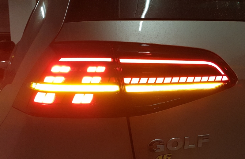 Taillights VW Golf VII Dynamic Facelift LED Cherry
