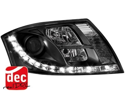 Headlights Audi TT 8N 12.98-05 Devil Eyes Dlite LED Black