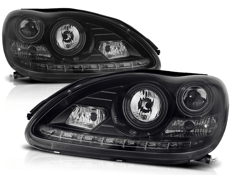 Headlights Mercedes S-Klasse W220 01-05 devel eyes dayline Black