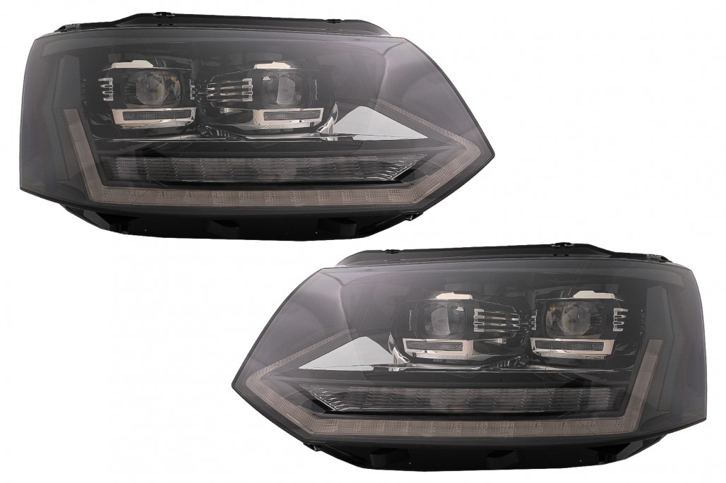 Headlights VW T5 09-.. Devil Eyes Dlite LED black