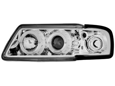 Headlights Audi A3 8L Angel Eyes Chrome