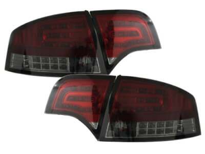 Taillights Audi A4, 04-07 LED/LIMOUSINE clear red/black