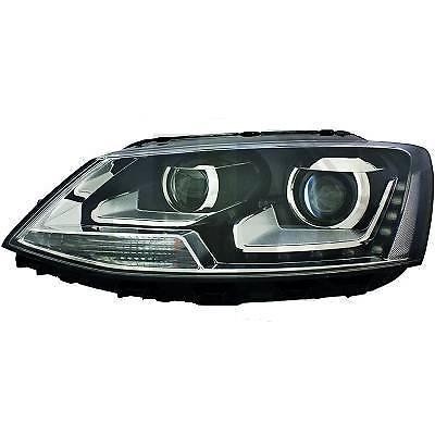 Headlights VW Jetta IV 10-13 LED DRL black